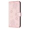 Case Cover For Samsung Galaxy A06 Four-leaf Embossed Leather Phone Case(Pink)