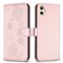 Case Cover For Samsung Galaxy A06 Four-leaf Embossed Leather Phone Case(Pink)