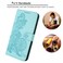 Case Cover For Samsung Galaxy A50 Datura Flower Embossed Flip Leather Phone Case(Light blue)