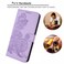 Case Cover For Samsung Galaxy A72 Datura Flower Embossed Flip Leather Phone Case(Purple)