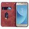 Case Cover For Samsung Galaxy J5 / J530 (EU) Frosted Business Magnetic Horizontal Flip PU Leather Case with Holder &amp; Card Slot &amp; Lanyard(Brown)