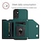 Case Cover For Samsung Galaxy A05s 4G Skin Feel Four Card Slots Phone Case with Wrist Strap(Green)