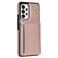 Case Cover For Samsung Galaxy S20 FE 5G Three Fold Card Bag Phone Case with Long Lanyard(Rose Gold)