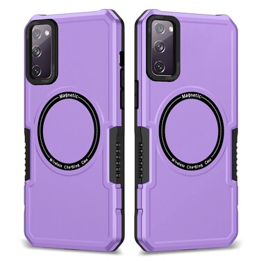 Case Cover For Samsung Galaxy S20 FE MagSafe Shockproof Armor Phone Case(Purple)