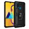 Case Cover For Galaxy M30s Armor Shockproof TPU + PC Protective Case with 360 Degree Rotation Holder(Black)