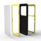Case Cover For Galaxy S20 Ultra LOVE MEI Metal Shockproof Waterproof Dustproof Protective Case(Yellow)