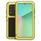 Case Cover For Galaxy S20 Ultra LOVE MEI Metal Shockproof Waterproof Dustproof Protective Case(Yellow)