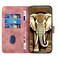 Case Cover For Samsung Galaxy A50/A50s YX0060 Elephant Head Embossed Phone Leather Case with Lanyard(Pink)