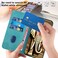 Case Cover For Samsung Galaxy A70 YX0060 Elephant Head Embossed Phone Leather Case with Lanyard(Light Blue)