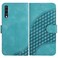 Case Cover For Samsung Galaxy A70 YX0060 Elephant Head Embossed Phone Leather Case with Lanyard(Light Blue)