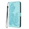 Case Cover For Samsung Galaxy M62 / F62 Datura Flower Embossed Flip Leather Phone Case(Light Blue)