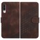 Case Cover For Samsung Galaxy A50/A50s YX0060 Elephant Head Embossed Phone Leather Case with Lanyard(Coffee)