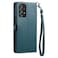Case Cover For Samsung Galaxy A33 5G Wallet Multi-card Slot Leather Phone Case with Lanyard(Green)