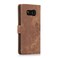 Case Cover For Samsung Galaxy S8 Orchid Butterfly Embossed Leather Phone Case(Brown)