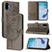 Case Cover For Samsung Galaxy F06 5G / M06 5G Embossed Butterfly Leather Phone Case(Grey)