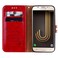 Case Cover For Samsung Galaxy J5 (2017) / J530 (EU Version) Business Style Oil Wax Texture Horizontal Flip Leather Case with Holder &amp; Card Slots &amp; Wallet(Red)