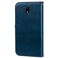 Case Cover For Samsung Galaxy J5 (2017) / J530 (EU Version) Business Style Oil Wax Texture Horizontal Flip Leather Case with Holder &amp; Card Slots &amp; Wallet(Blue)