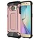 Case Cover For Galaxy S6 Edge / G925 Tough Armor TPU + PC Combination Case (Rose Gold)