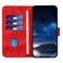 Case Cover For Samsung Galaxy F06 5G / M06 5G Grid Butterfly Embossed Pattern Leather Phone Case with Lanyard(Red)