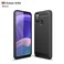 Case Cover For Galaxy M30s Brushed Texture Carbon Fiber TPU Case(Black)