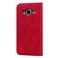 Case Cover For Samsung Galaxy J3 (2016) Frosted Business Magnetic Horizontal Flip PU Leather Case with Holder &amp; Card Slot &amp; Lanyard(Red)
