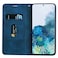 Case Cover For Samsung Galaxy S20 Plus Frosted Business Magnetic Horizontal Flip PU Leather Case with Holder &amp; Card Slot &amp; Lanyard(Blue)