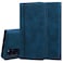 Case Cover For Samsung Galaxy S20 Plus Frosted Business Magnetic Horizontal Flip PU Leather Case with Holder &amp; Card Slot &amp; Lanyard(Blue)