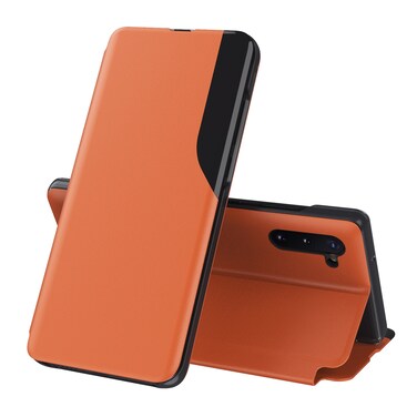 Case Cover For Samsung Galaxy Note 10 Plus Attraction Flip Holder Leather Phone Case(Orange)
