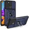 Case Cover For Samsung Galaxy A21s Sliding Camera Cover Design TPU+PC Protective Case(Blue)