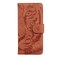Case Cover For Samsung Galaxy M15/F15 Tiger Embossing Pattern Flip Leather Phone Case(Brown)