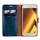 Case Cover For Samsung Galaxy A5 (2017) Business Style Oil Wax Texture Horizontal Flip Leather Case with Holder &amp; Card Slots &amp; Wallet(Blue)