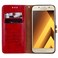 Case Cover For Samsung Galaxy A5 (2017) Business Style Oil Wax Texture Horizontal Flip Leather Case with Holder &amp; Card Slots &amp; Wallet(Red)