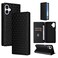 Case Cover For Samsung Galaxy A25 5G Japan Version / A25e Cubic Grid Texture Flip Leather Phone Case(Black)