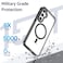 Case Cover For Samsung Galaxy A35 5G MagSafe Magnetic Clear Phone Case(White)