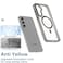 Case Cover For Samsung Galaxy A35 5G MagSafe Magnetic Clear Phone Case(White)