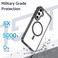 Case Cover For Samsung Galaxy A35 5G MagSafe Magnetic Clear Phone Case(Black)