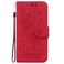 Case Cover For Samsung Galaxy M54 Butterfly Rose Embossed Leather Phone Case(Red)