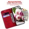 Case Cover For Samsung Galaxy M54 Butterfly Rose Embossed Leather Phone Case(Red)