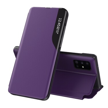 Case Cover For Samsung Galaxy Note20 Ultra Attraction Flip Holder Leather Phone Case(Purple)