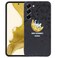 Case Cover For Samsung Galaxy S10+ Astronaut Pattern Silicone Straight Edge Phone Case(Lovely Astronaut-Black)