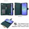 Case Cover For Samsung Galaxy A36 5G YM016 Rhombic Zipper Card Wallet Leather Phone Case with Lanyard(Green)