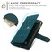 Case Cover For Samsung Galaxy A36 5G YM016 Rhombic Zipper Card Wallet Leather Phone Case with Lanyard(Green)