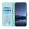 Case Cover For Samsung Galaxy A36 5G Cat Rat Embossed Pattern RFID Leather Phone Case with Lanyard(Mint Green)