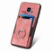 Case Cover For Samsung Galaxy S9 Retro Skin-feel Ring Card Wallet Phone Case(Pink)