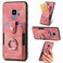 Case Cover For Samsung Galaxy S9 Retro Skin-feel Ring Card Wallet Phone Case(Pink)