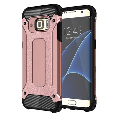 Case Cover For Galaxy S7 Edge / G935 Tough Armor TPU + PC Combination Case (Rose Gold)