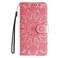 Case Cover For Samsung Galaxy A16 5G Embossed Sunflower Leather Phone Case(Rose Gold)