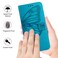 Case Cover For Samsung Galaxy M32 4G Global / M22 Embossed Butterfly Leather Phone Case(Blue)