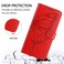 Case Cover For Samsung Galaxy A20s Embossed Butterfly Leather Phone Case(Red)