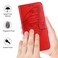 Case Cover For Samsung Galaxy A20s Embossed Butterfly Leather Phone Case(Red)